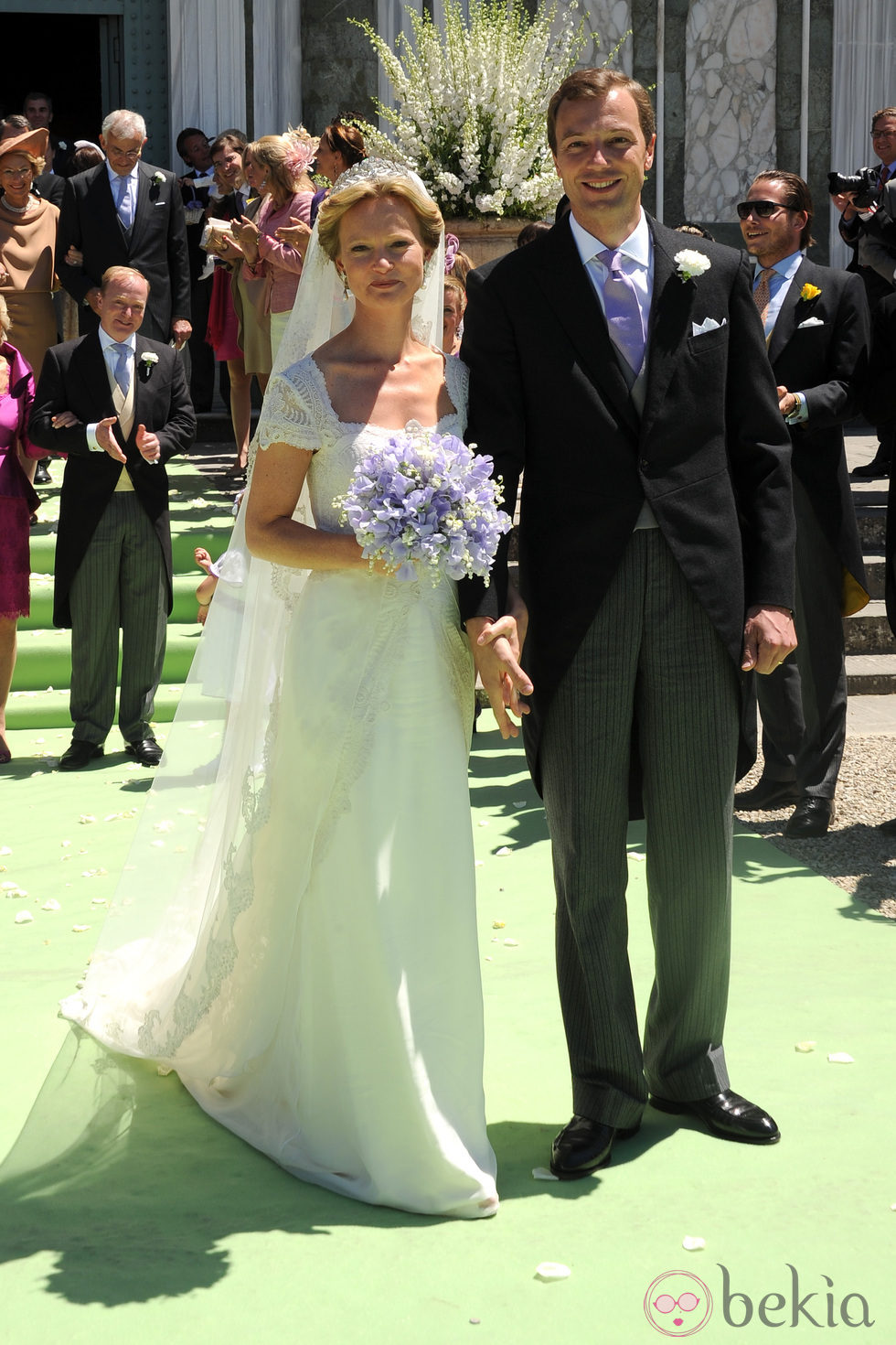 María Carolina de Borbón-Parma y Albert Brenninkmeijer tras su boda religiosa