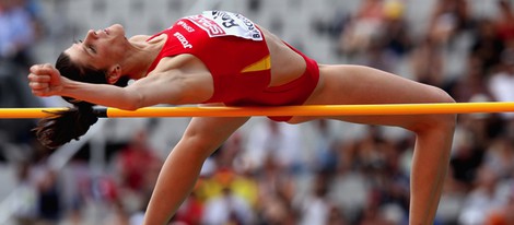 Ruth Beitia compite en los Juegos Olímpicos de Londres 2012