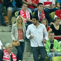 Shakira y su hermano Tony en el partido España-Croacia de la Eurocopa 2012