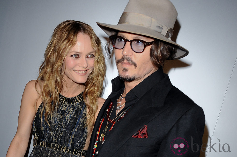 La pareja de actores Johnny Depp y Vanessa Paradis