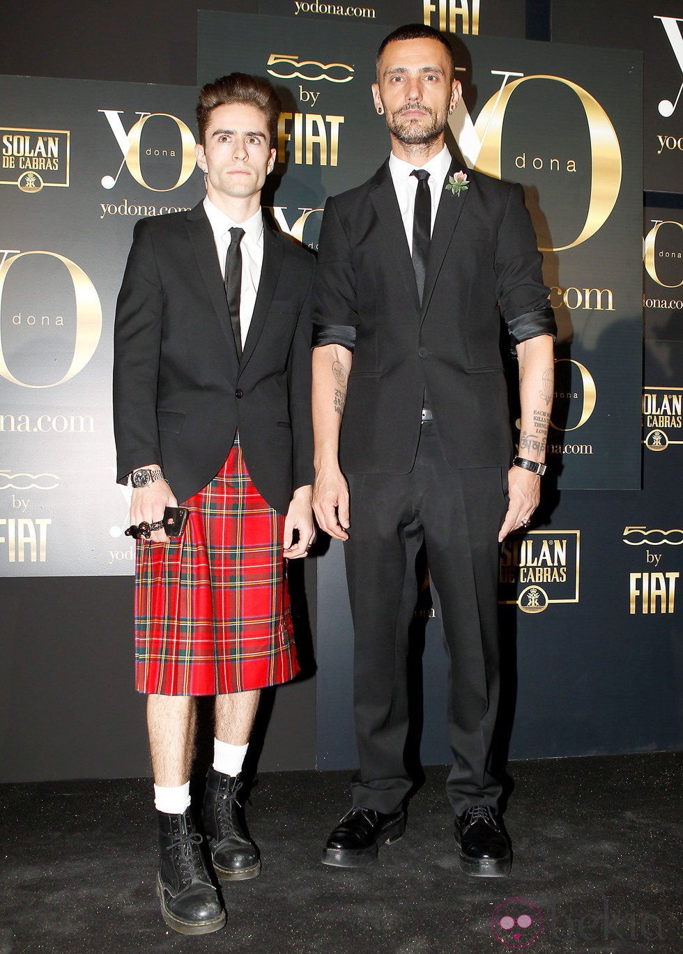 David Delfín y Pelayo Díaz en los Premios Internacionales Yo Dona 2012