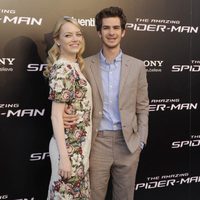 Andrew Garfield y Emma Stone en el estreno de 'The Amazing Spiderman' en Madrid