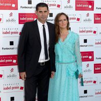 Fernando Hierro y su mujer en la cena de la Fundación Isabel Gemio