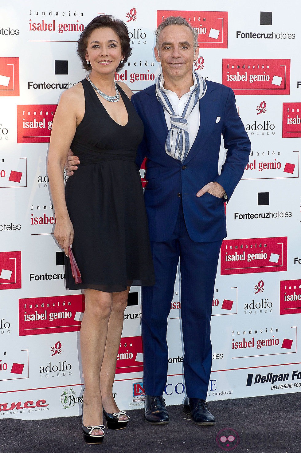 Isabel Gemio y Joaquín Torres en la cena de la Fundación Isabel Gemio