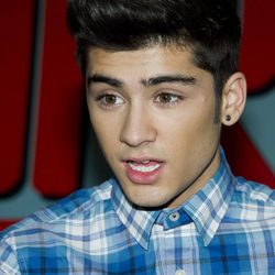 Zayn Malik de One Direction en un acto promocional en Nueva York