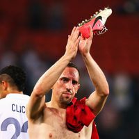 Franck Ribéry tras la derrota contra España en la Eurocopa