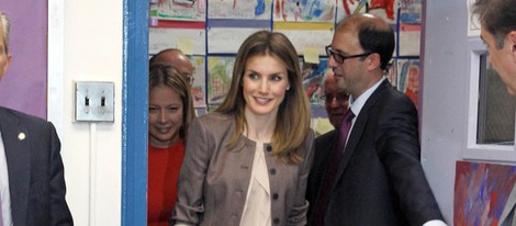 La Princesa Letizia visita la Escuela de Primaria 'Emily Dickinson' de Nueva York