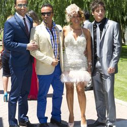 Luis Rollán y Marta López en la boda de Tamara Gorro y Ezequiel Garay