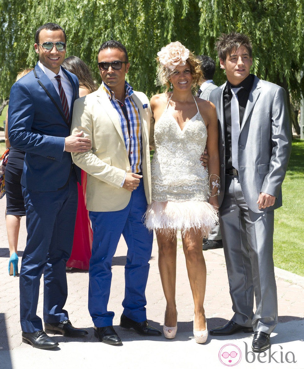 Luis Rollán y Marta López en la boda de Tamara Gorro y Ezequiel Garay