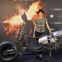 Andrea Guasch en la presentación de la moto de Batman en Madrid