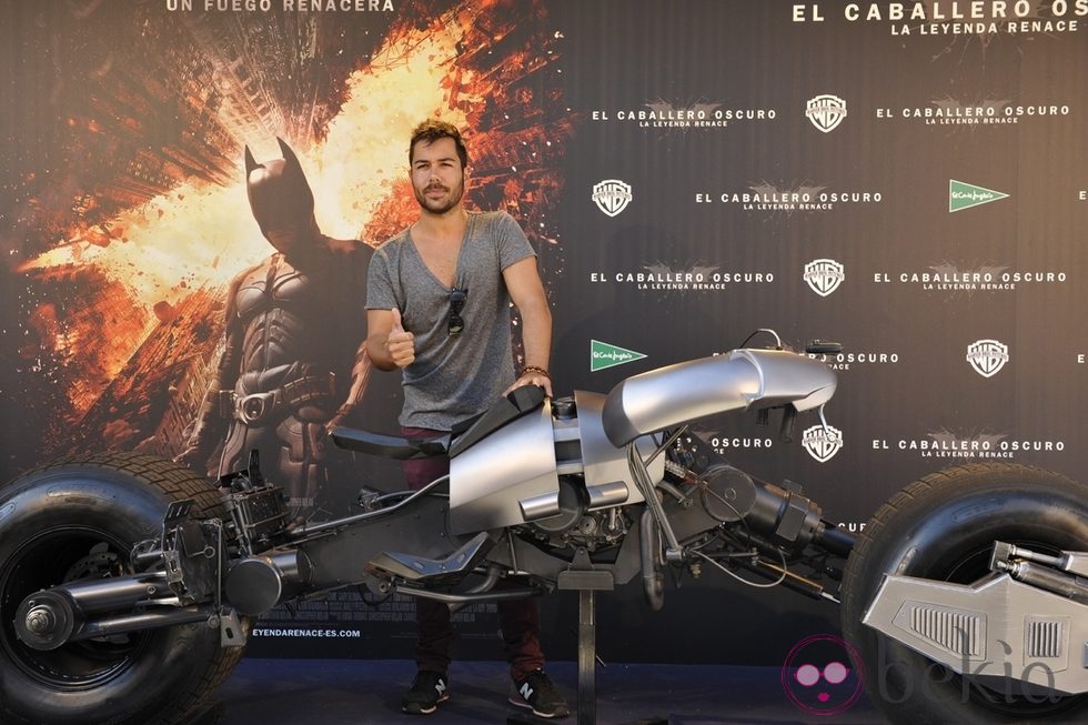 David Seijo en la presentación de la moto de Batman en Madrid