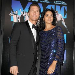 Matthew McConaughey y Camila Alves en la premiere de la película 'Magic Mike'