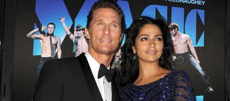 Matthew McConaughey y Camila Alves en la premiere de la película 'Magic Mike'