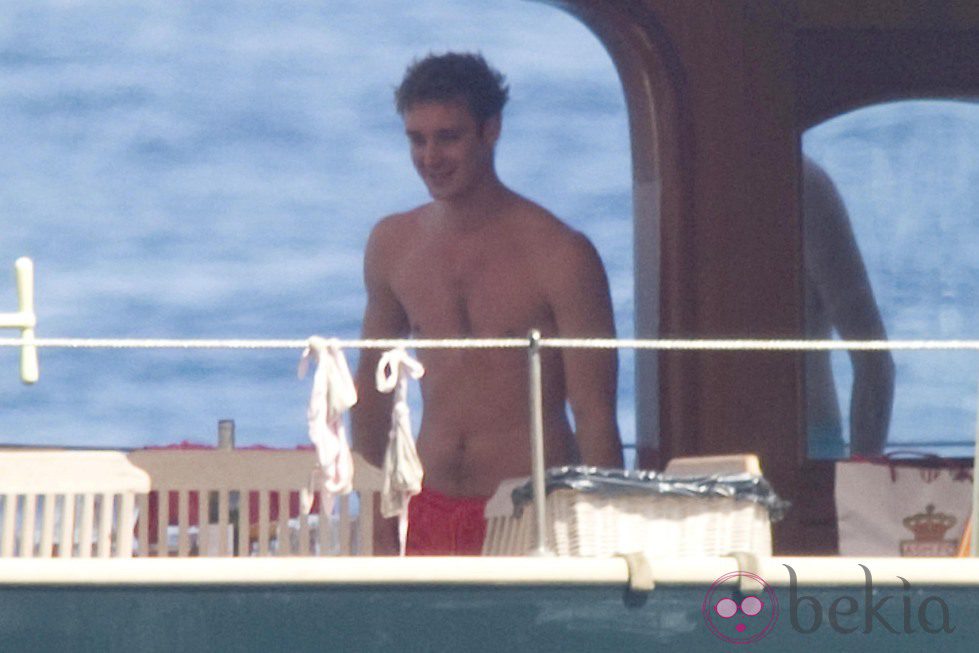 Pierre Casiraghi a bordo del Pacha III