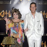 Marujita Díaz y Óscar Lozano en la inauguración de Oh Cabaret