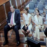 Isabel Pantoja en el interior del juicio por el caso Malaya