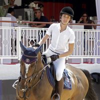 Carlota Casiraghi compite en el Concurso de Saltos de Monte Carlo 2012