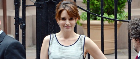 Tina Fey en la boda de Alec Baldwin