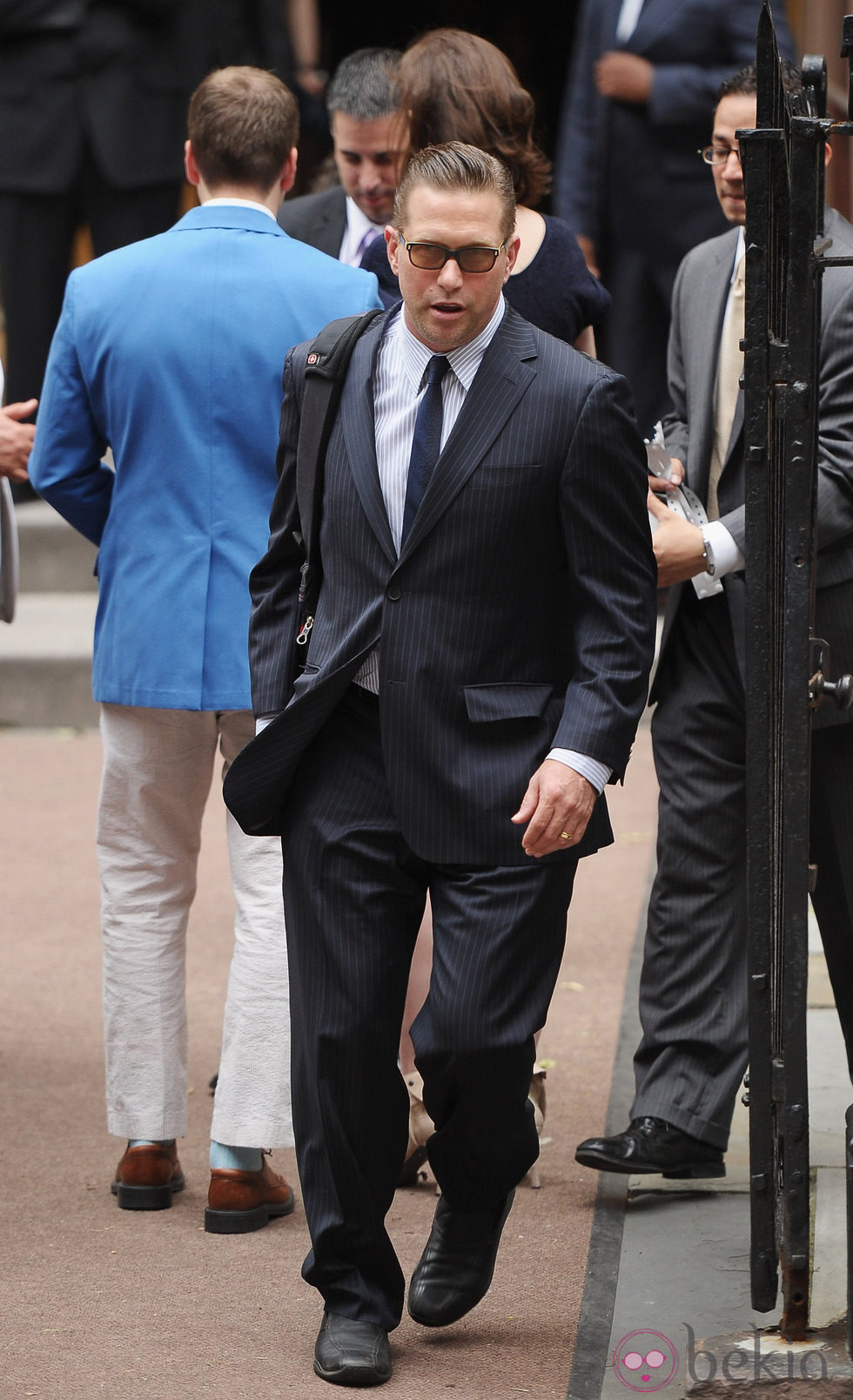 Stephen Baldwin en la boda de su hermano Alec Baldwin