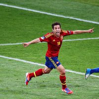 Jordi Alba, autor del segundo gol del España - Italia de la final de la Eurocopa 2012