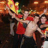 Alegría en las celebraciones de la Eurocopa 2012