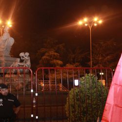 Cibeles, vallada para la celebración de la victoria de España en la Eurocopa 2012