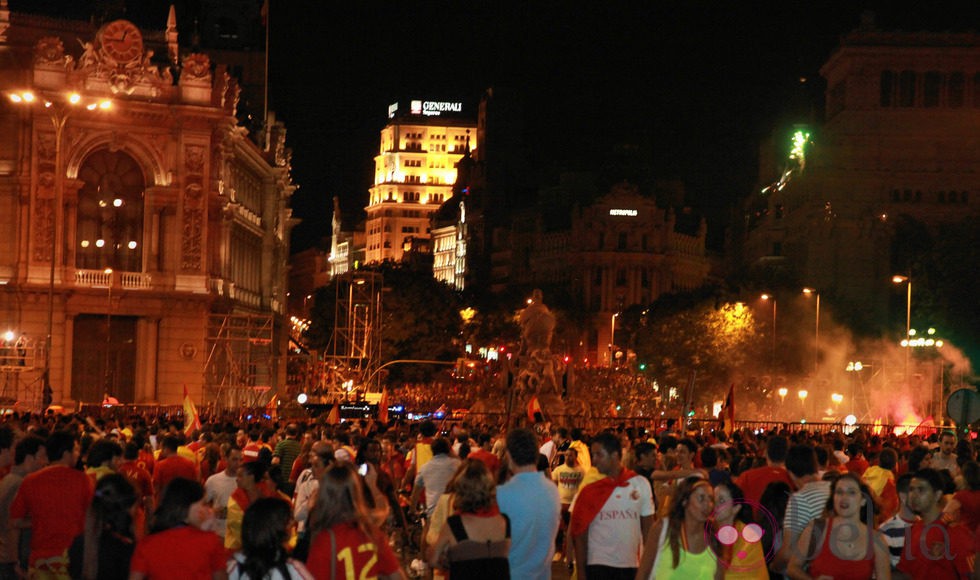 Celebraciones en Madrid de la Eurocopa 2012