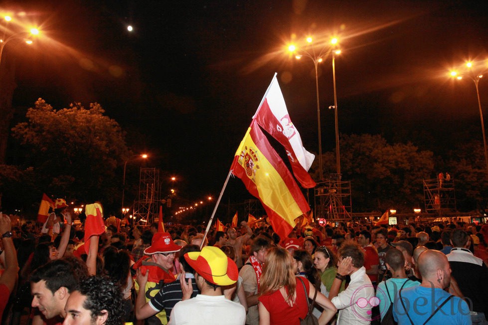 Celebraciones en Cibeles de la Eurocopa 2012