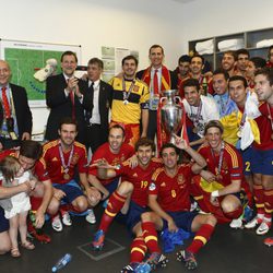 El Príncipe Felipe felicita a la Selección Española tras su victoria en la Eurocopa 2012