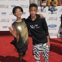 Jaden Smith y Willow Smith en los Bet Awards 2012