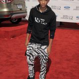 Jaden Smith en la alfombra roja de los Bet Awards 2012