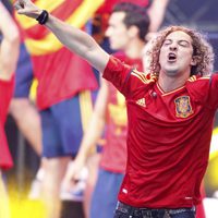 David Bisbal en el concierto celebrado por el triunfo de España en Cibeles