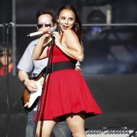 Chenoa en el concierto celebrado por el triunfo de España en Cibeles