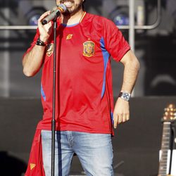 Huecco en el concierto celebrado por el triunfo de España en Cibeles