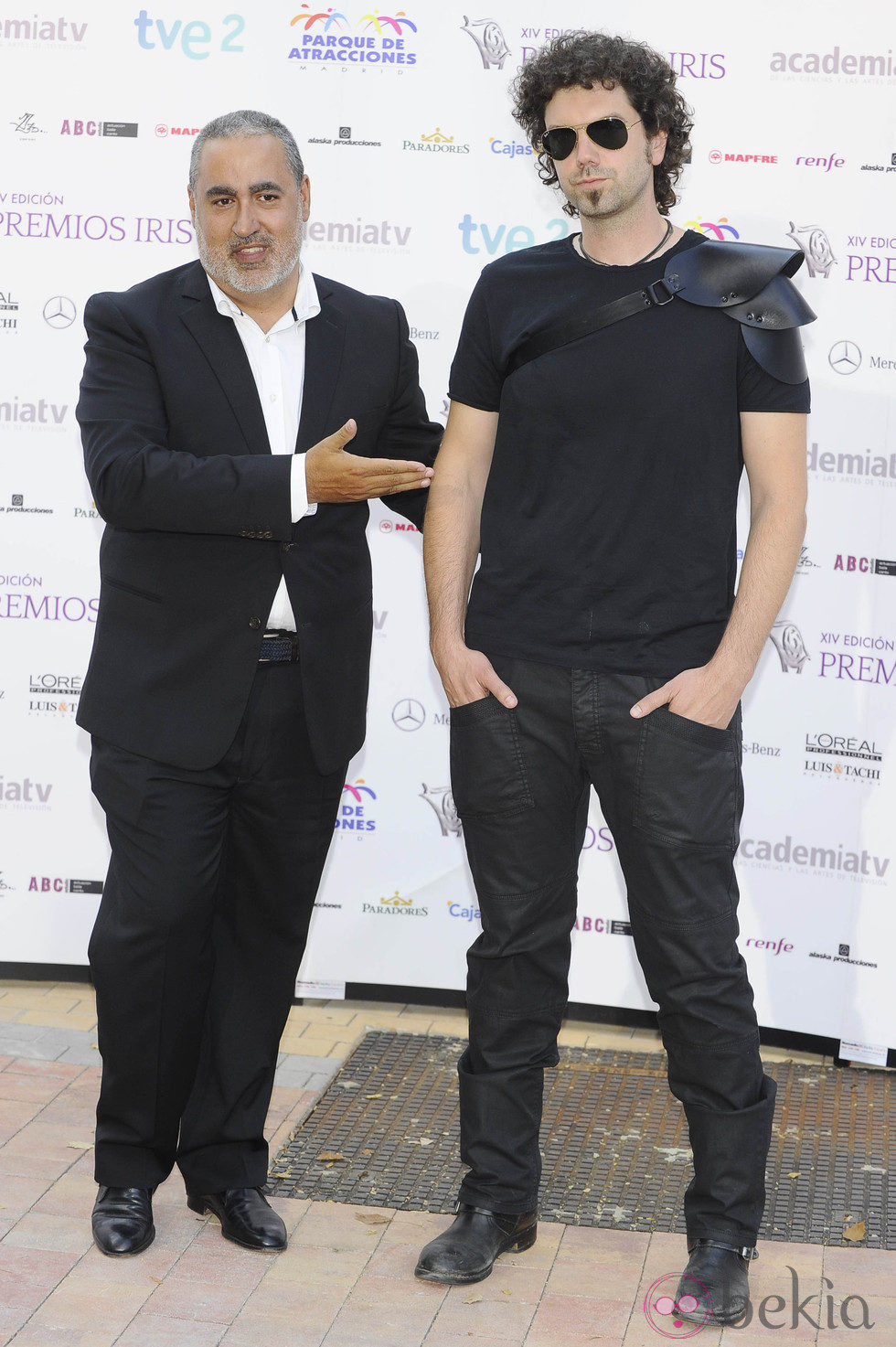 Jorge Salvador y Pablo Ibáñez Pérez en la entrega de los Premios Iris 2012