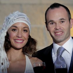 Andrés Iniesta y Anna Ortiz, muy sonrientes en su boda