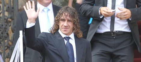 Carles Puyol en la boda de Andrés Iniesta y Anna Ortiz