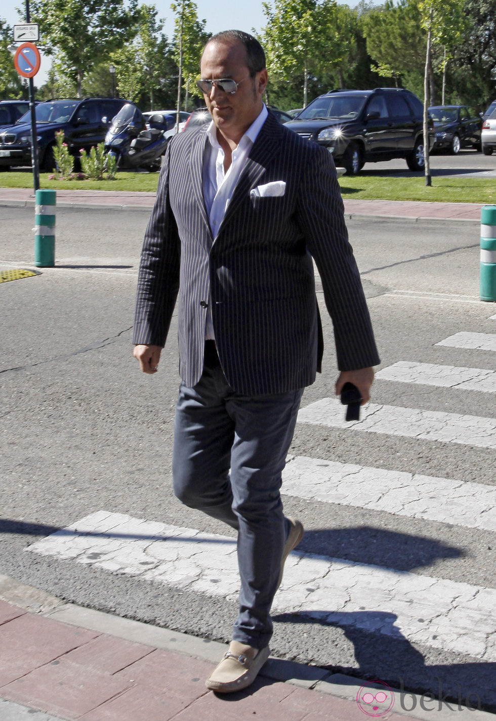 Nacho Montes en el funeral de Pedro Rodríguez