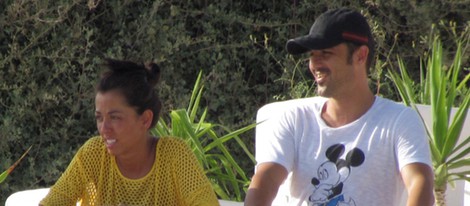 David Villa y su mujer Patricia González, de vacaciones en Ibiza