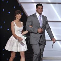 Jessica Biel y Tim Tebow en la 20 edición de los premios Espy Awards