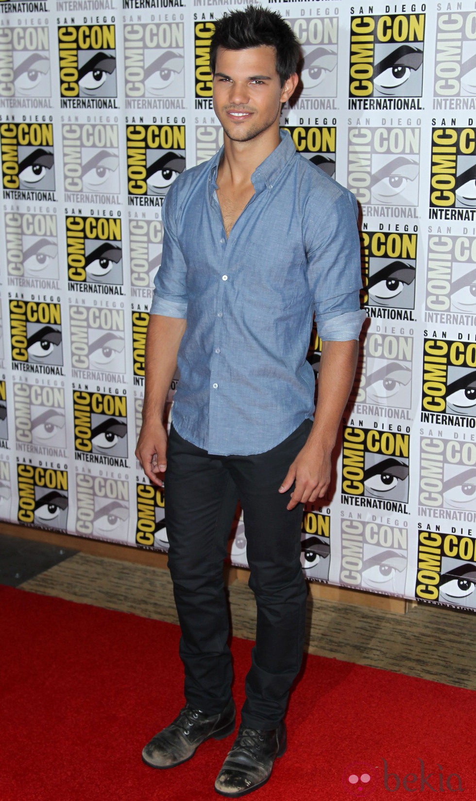 Taylor Lautner en la presentación de 'Amanecer. Parte 2' en la Comic-Con 2012