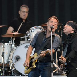 Bruce Springsteen con el grupo 'E Street Band' en concierto