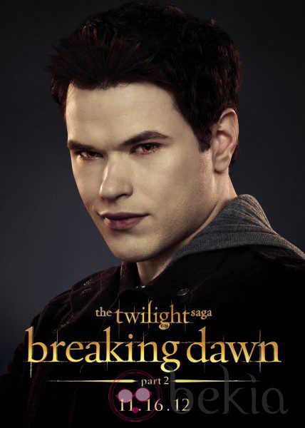 Kellan Lutz en un poster promocional de 'Amanecer.Parte 2'