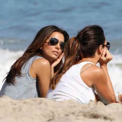 Eva Longoria de vacaciones en Malibú