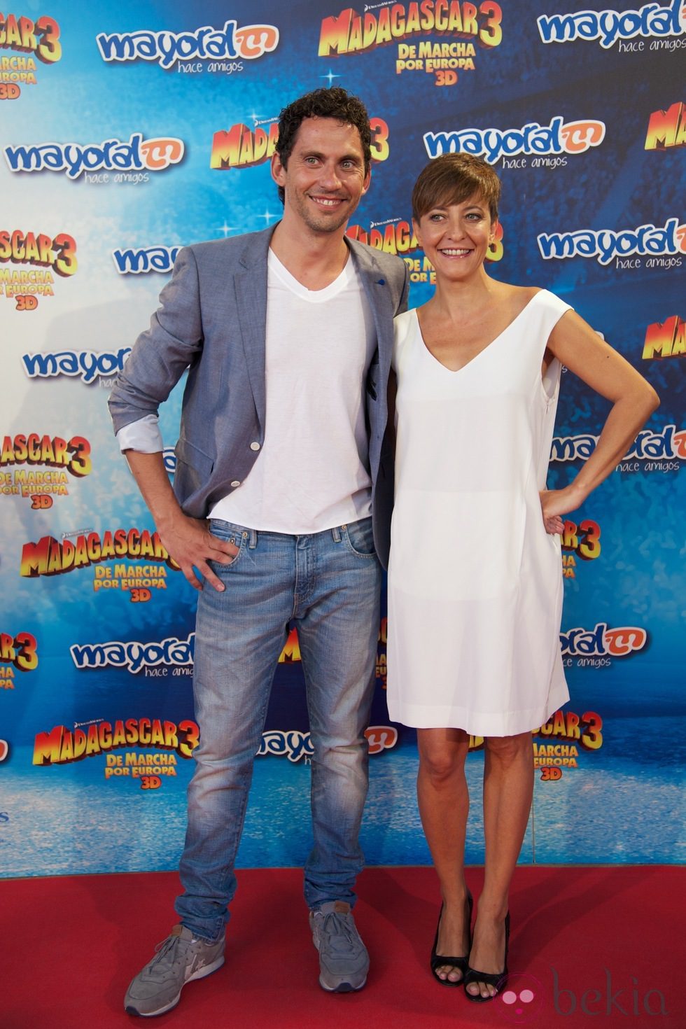 Paco León y Eva Hache en el estreno de 'Madagascar 3' en Madrid