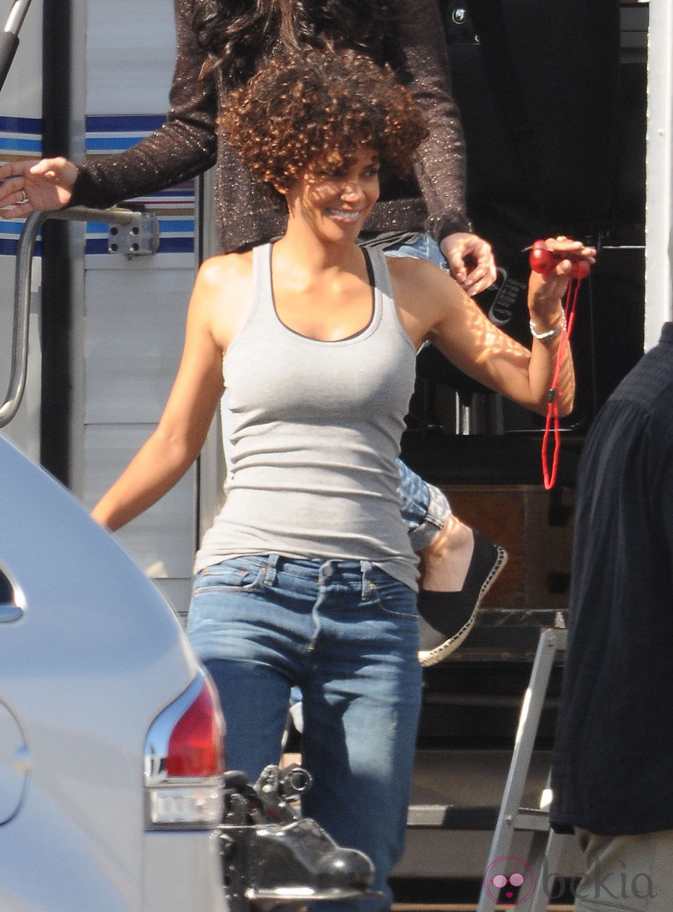 Halle Berry en el rodaje de 'The Hive'