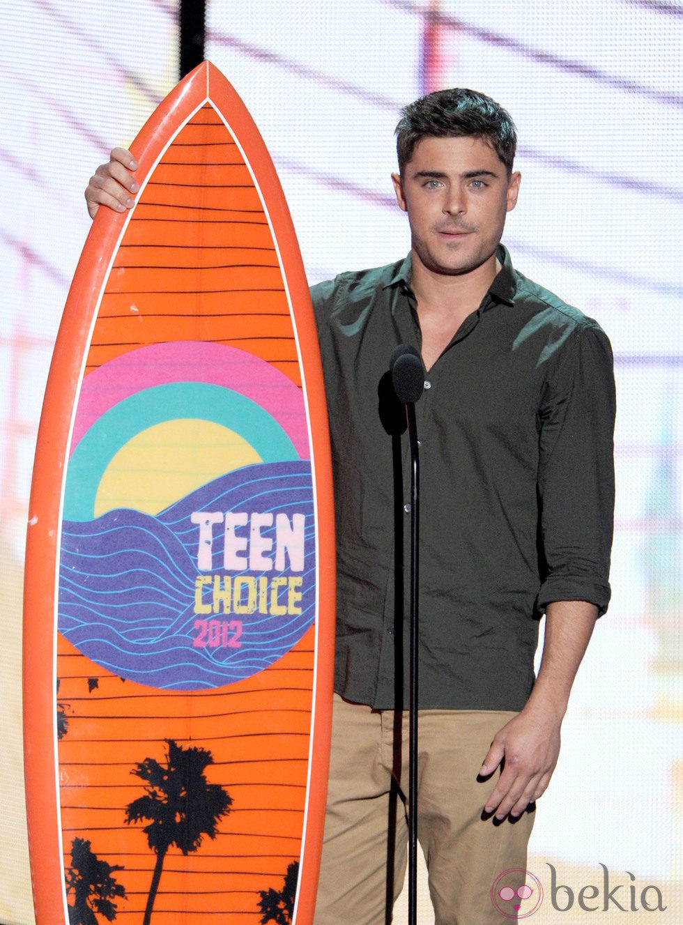 Zac Efron en la gala Teen Choice Awards 2012 