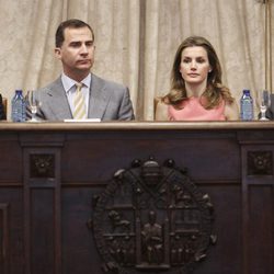 Los Príncipes de Asturias en la reunión anual de directores del Instituto Cervantes