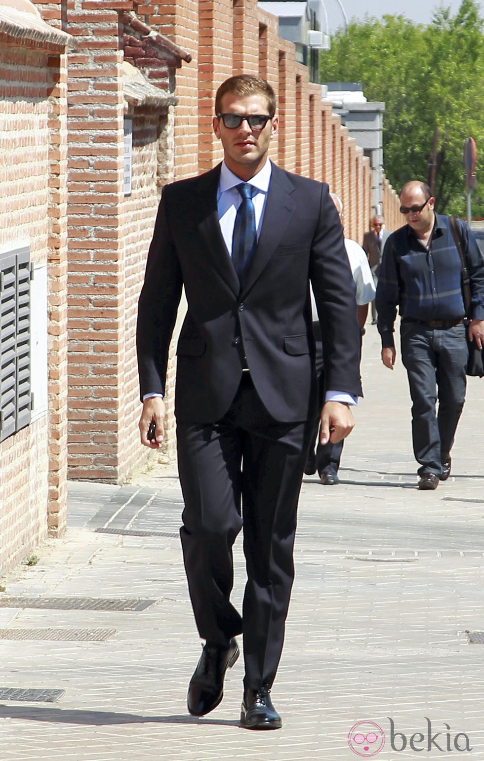 Darek en el funeral de José Luis Uribarri