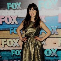 Zoe Deschanel en la fiesta de la nueva programación de la cadena FOX